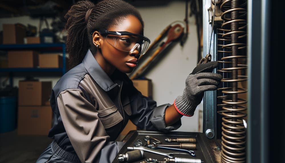 Our professional garage door roller replacement process